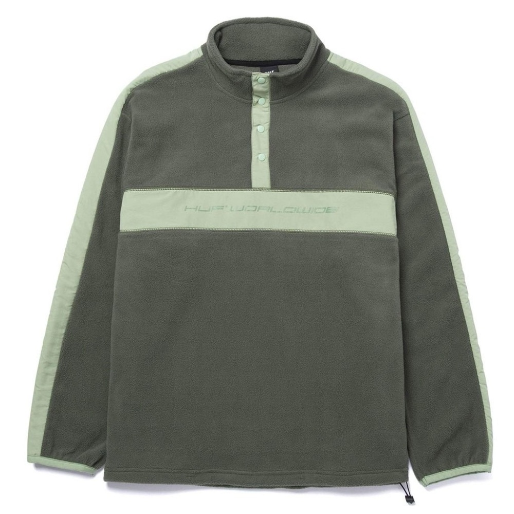 Men's HUF Green Fleece Pullover xl